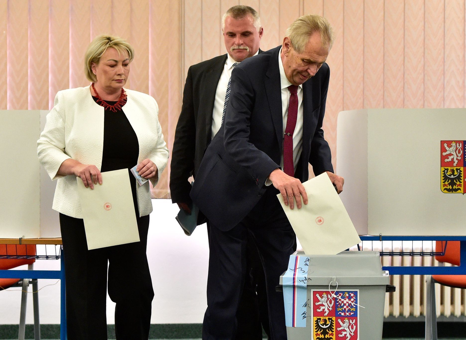 Prezident Miloš Zeman / Komunální volby 2018 / Odevzdání hlasu / 5. 10. 2018