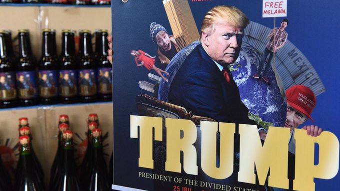 V roce 2017 se Trumpova tvář objevila na etiketě pivovaru Pravda ve Lvově. Na obrázku je spolu s ruským prezidentem Putinem a postavou Kevina z filmu Sám doma 2.