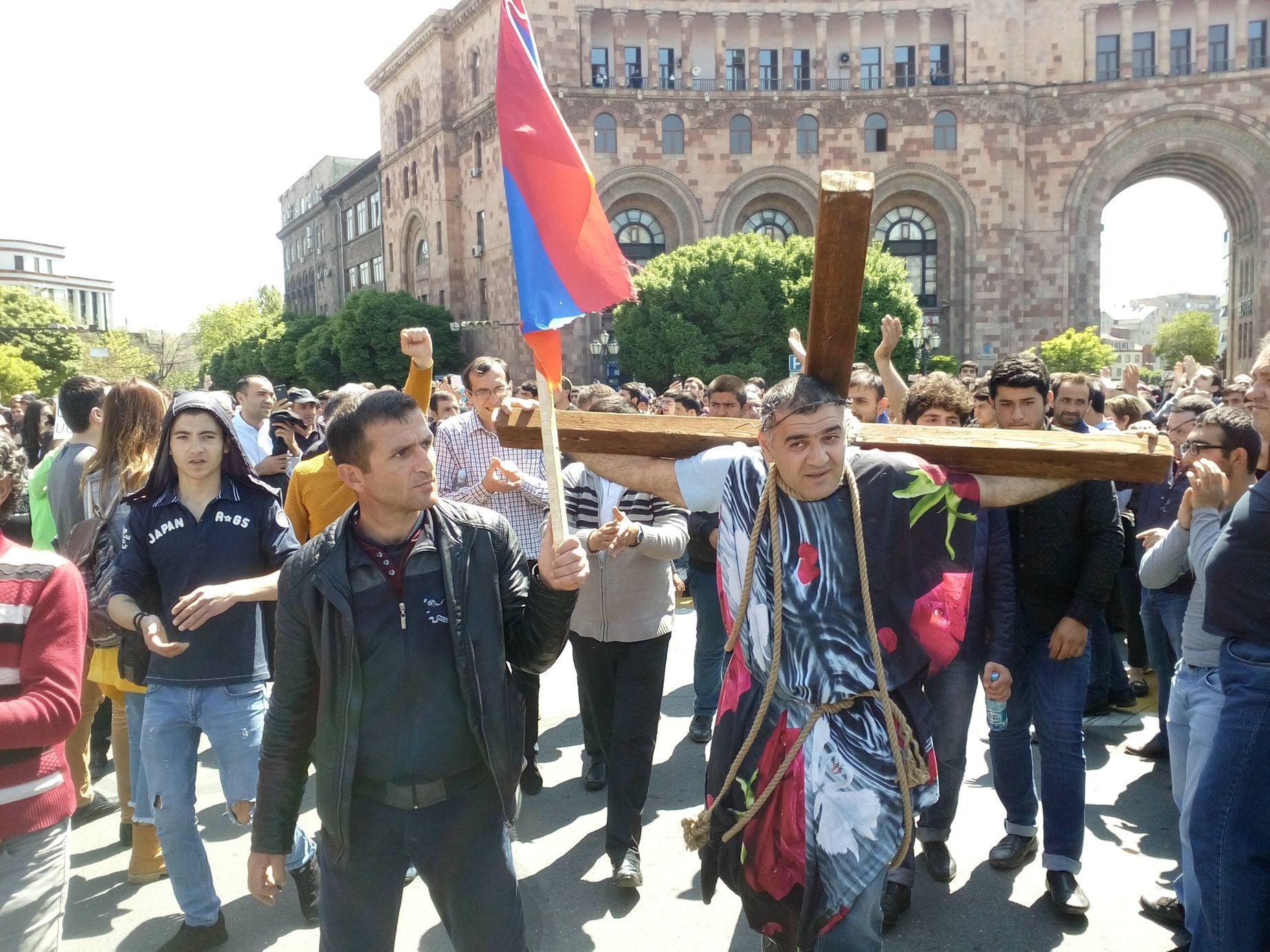 Masové protesty v Arménii