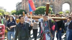 Masové protesty v Arménii