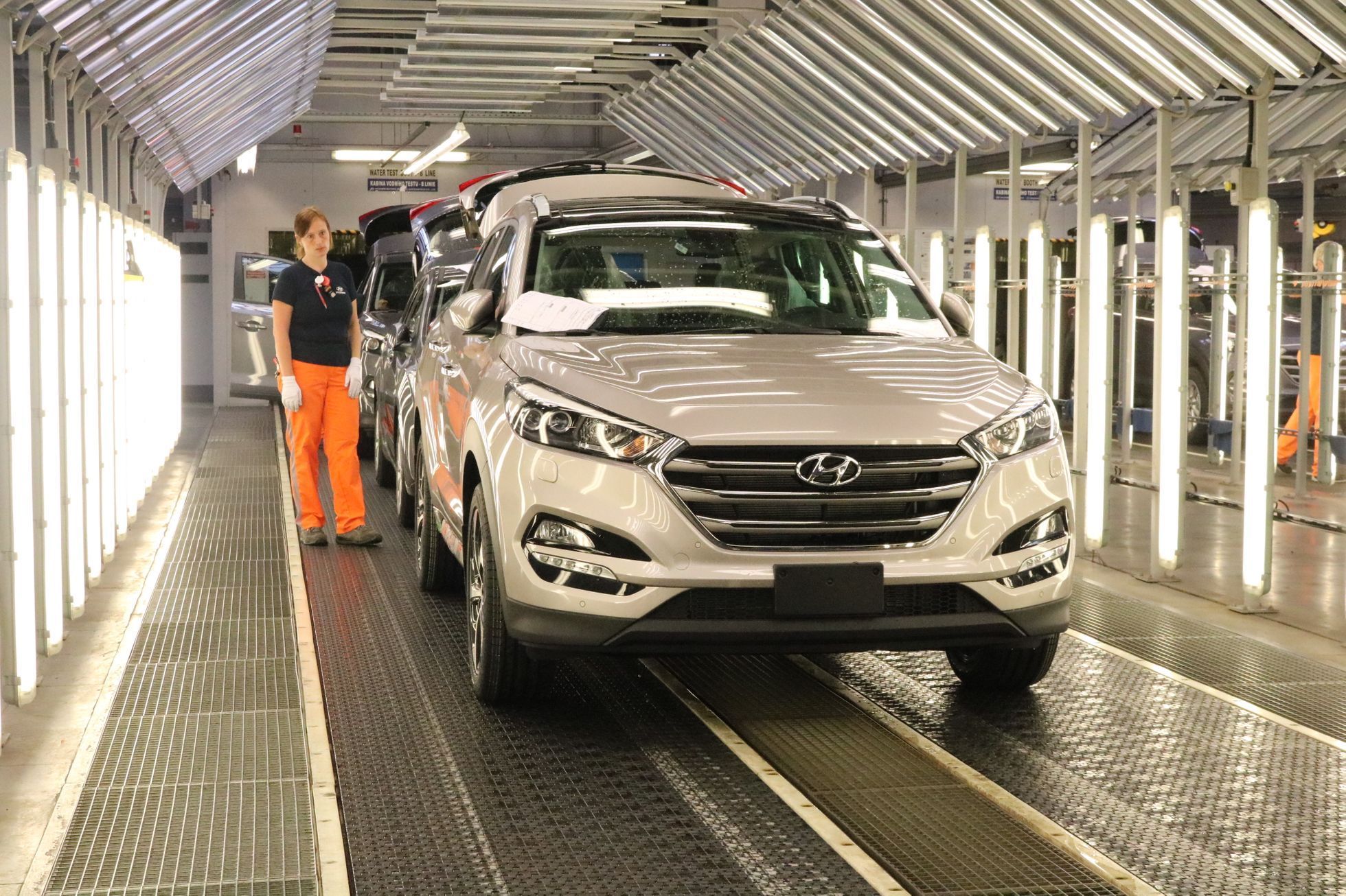 Testovací dráha Hyundai Nošovice - výstupní kontrola