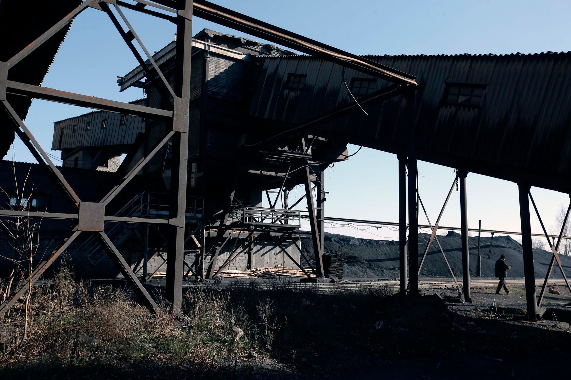 Důl Cholodna Balka ve městě Makejevka u Doněcka