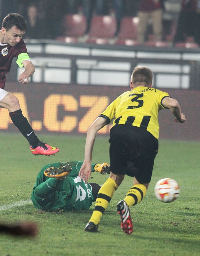 EL, Sparta - Young Boys Bern: David Lafata - Florent Hadergjonaj