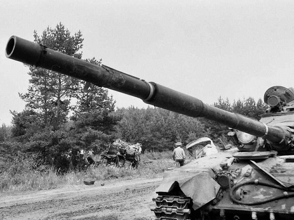 Okupační tank T-72, který nedal přednost a způsobil tragédii.