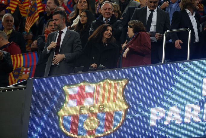 LM, Barcelona- Paris St Germain: starostka Paříže Anne Hidalgová