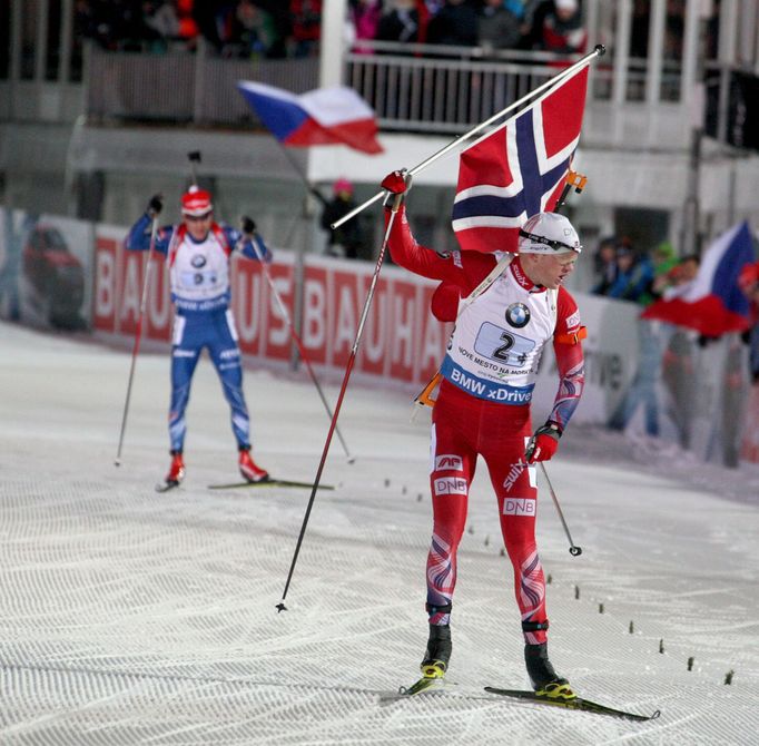 Biatlon, SP NMNM, smíšená štafeta: Tarjei Bö