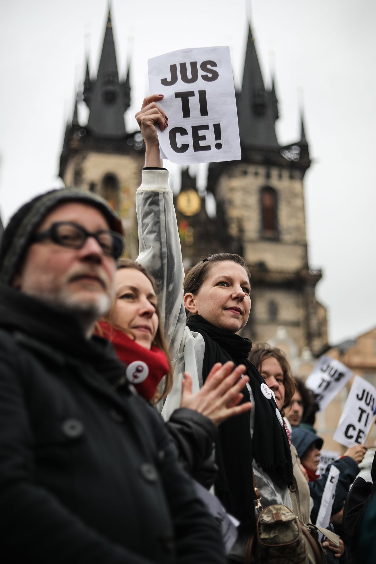 Protest / pochod / demonstrace proti jmenování Marie Benešové ministryní, Milion chvilek pro demokracii, Praha