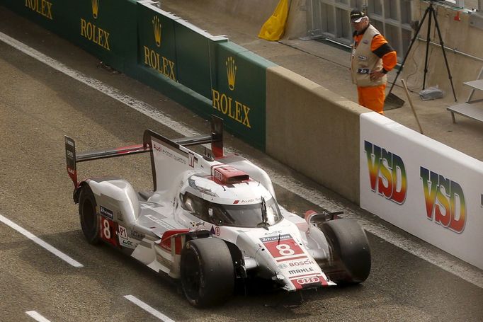 24 h Le Mans 2015: Loic Duval, Audi R18 e-tron quattro