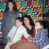 Safija Kaddáfíová s dětmi