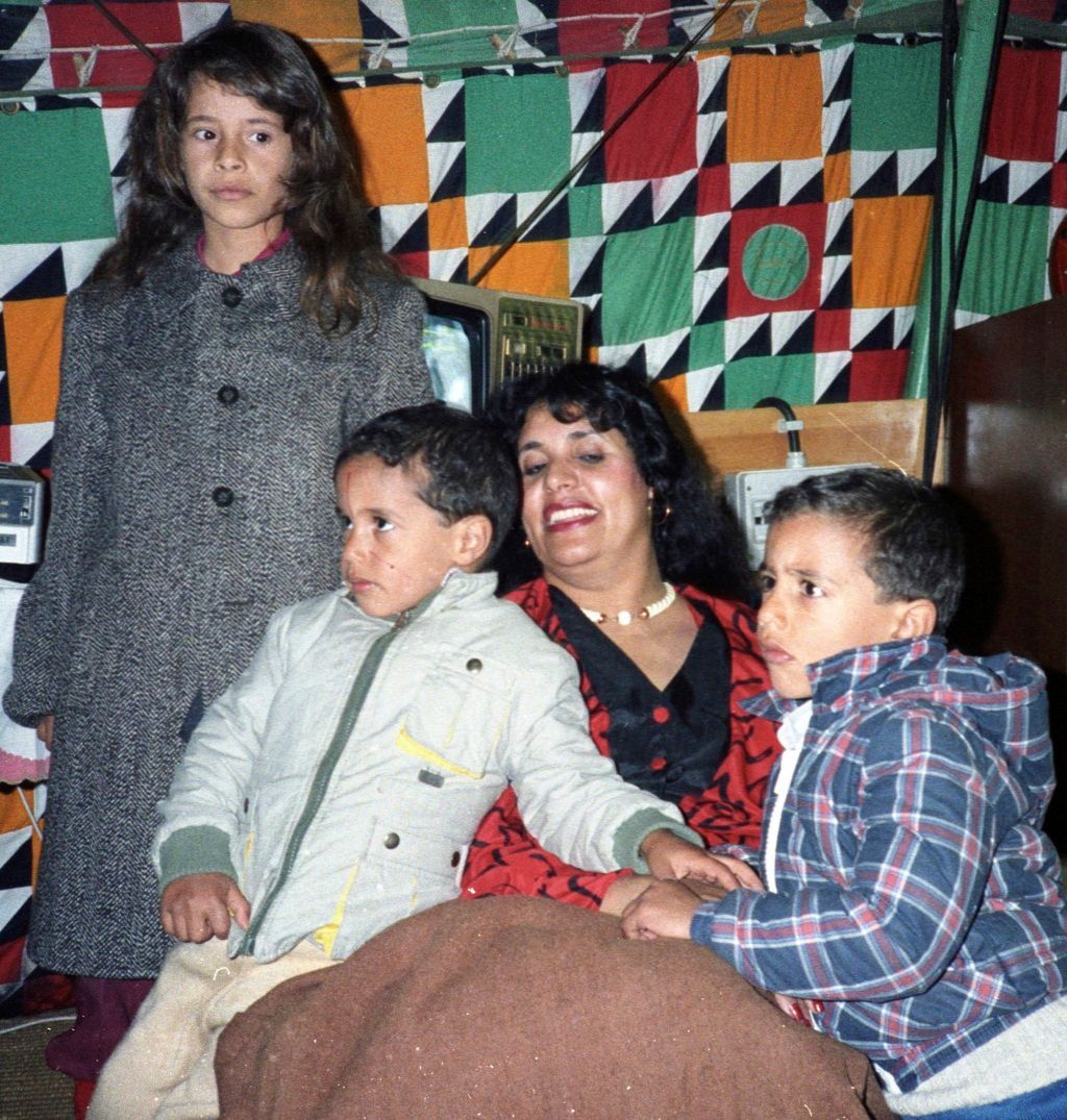 Safija Kaddáfíová s dětmi