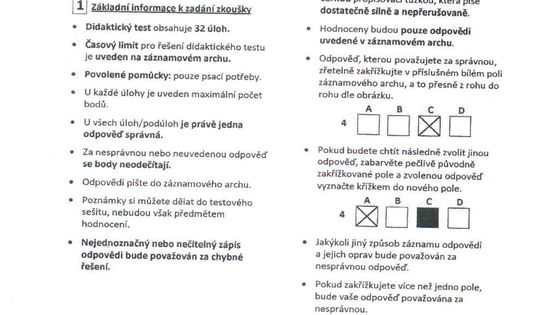 S takovými otázkami se potýkali maturanti při zkoušce z češtiny