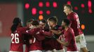 FORTUNA:LIGA 2018/19, Sparta - Baník: Radost fotbalistů Sparty po gólu na 2:1