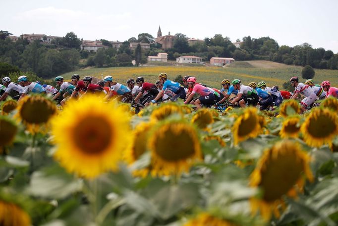 Cycling - Tour de France - The 167-km Stage 11 from Albi to Toulouse - July 17, 2019 - The peloton in action. REUTERS/Christian Hartmann     TPX IMAGES OF THE DAY