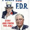 volby - usa - bílý dům - plakáty - propaganda - prezident - roosevelt