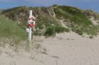 Dánská pláž - čistá, rozlehlá a prázdná.
