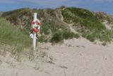 Dánská pláž - čistá, rozlehlá a prázdná.