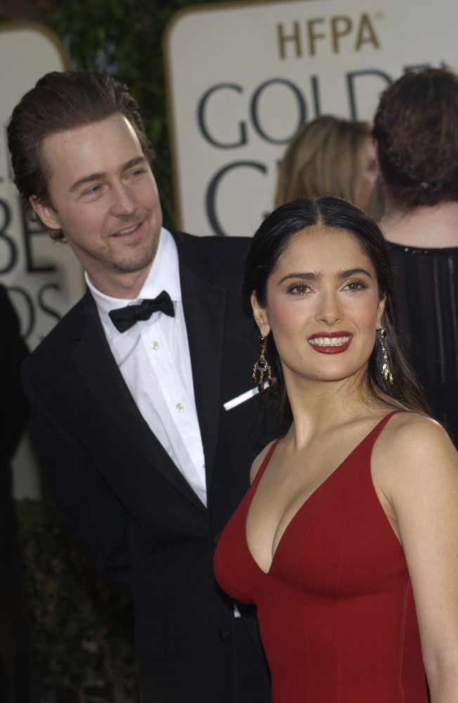 Salma Hayeková a Edward Norton