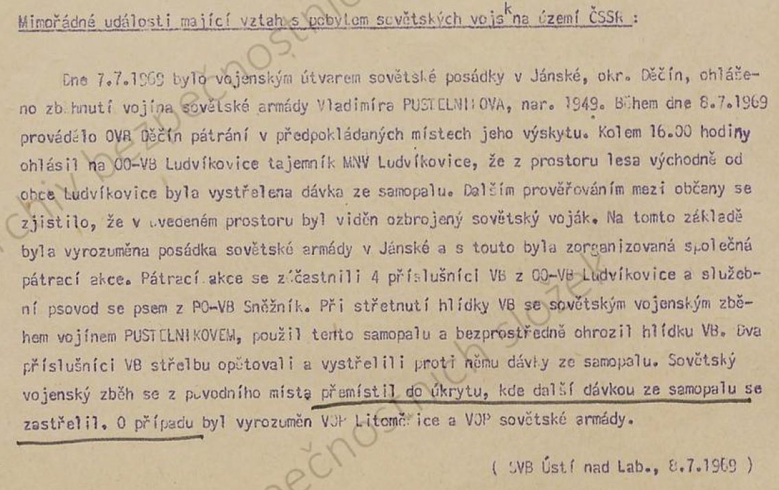 Trojnásobná vražda spáchaná sovětským zběhem v Břuchotíně