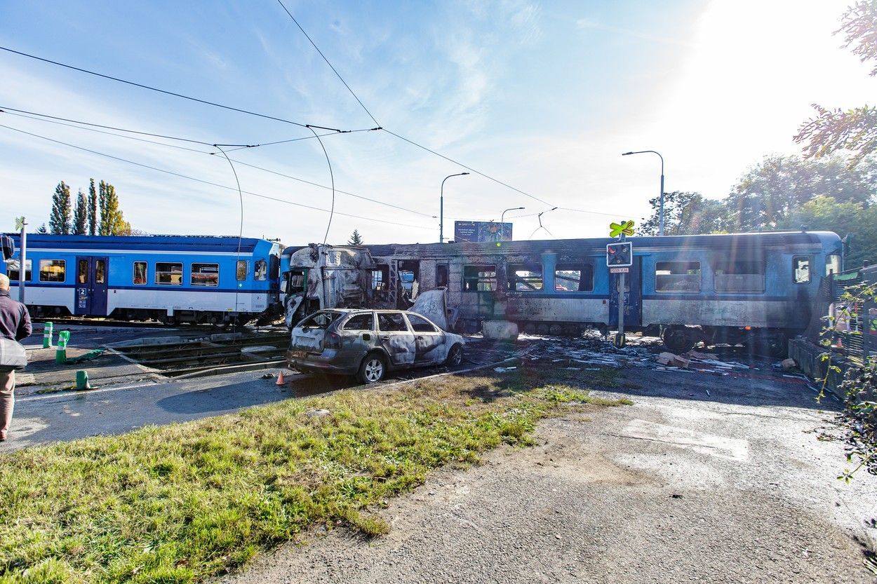 Olomouc, vlak, nehoda