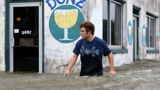 Následky tropické bouře Barry v Louisianě.