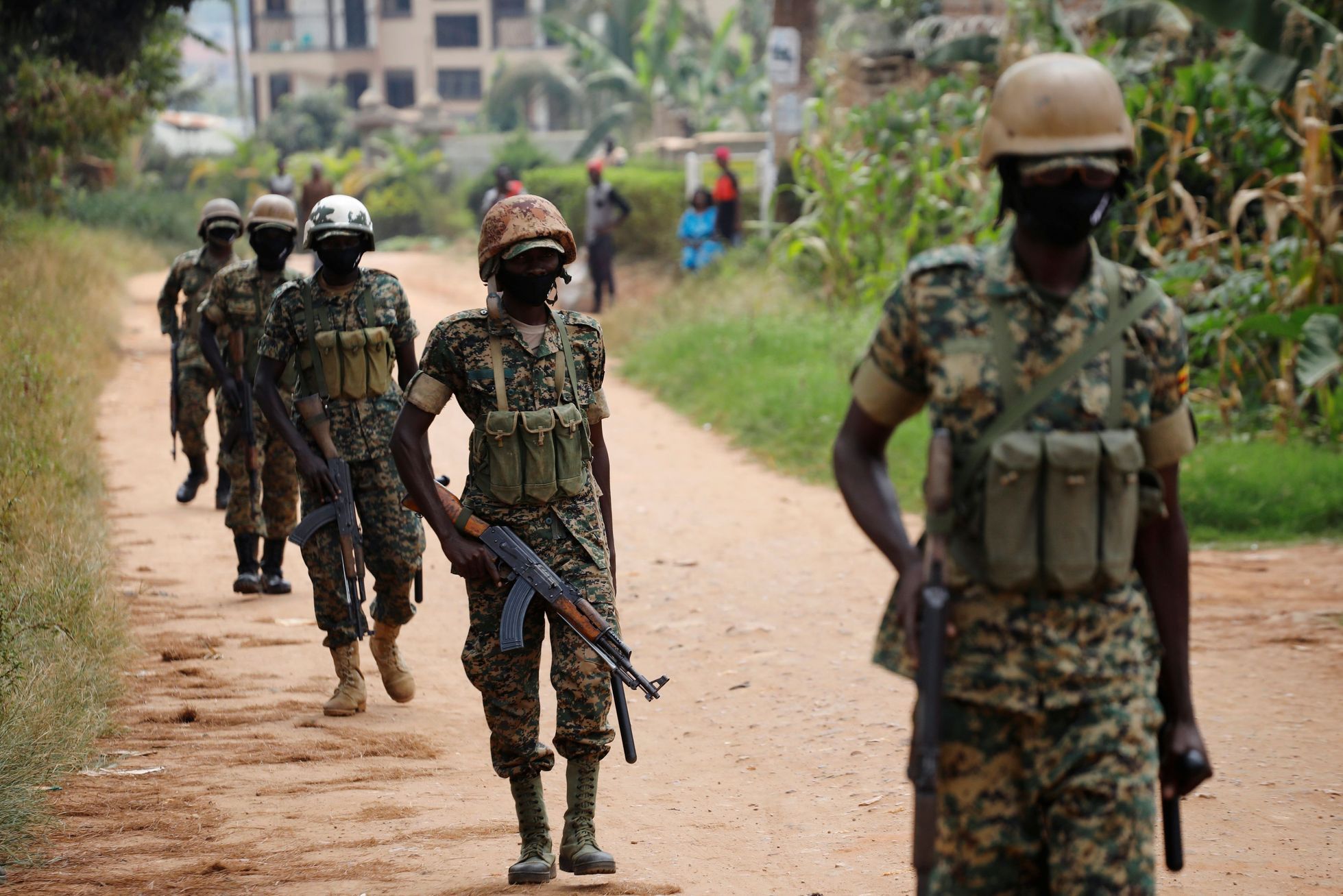 Ugandští vojáci, ilustrační foto