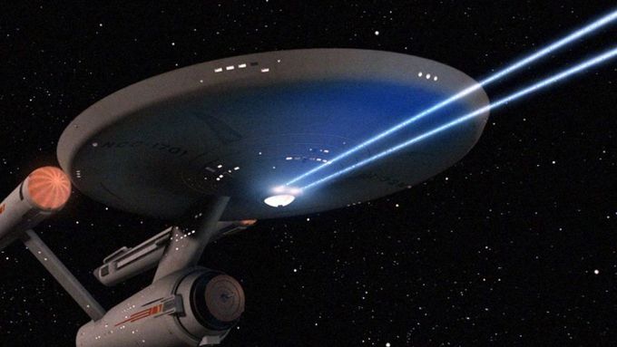 Vesmírná loď USS Enterprise ze seriálu Star Trek (ilustrační foto).