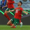 Ašraf Darí slaví gól v zápase o 3. místo na MS 2022 Chorvatsko - Maroko