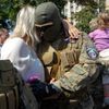 Ukrajina - noví dobrovolníci praporu Sich (26. srpna)