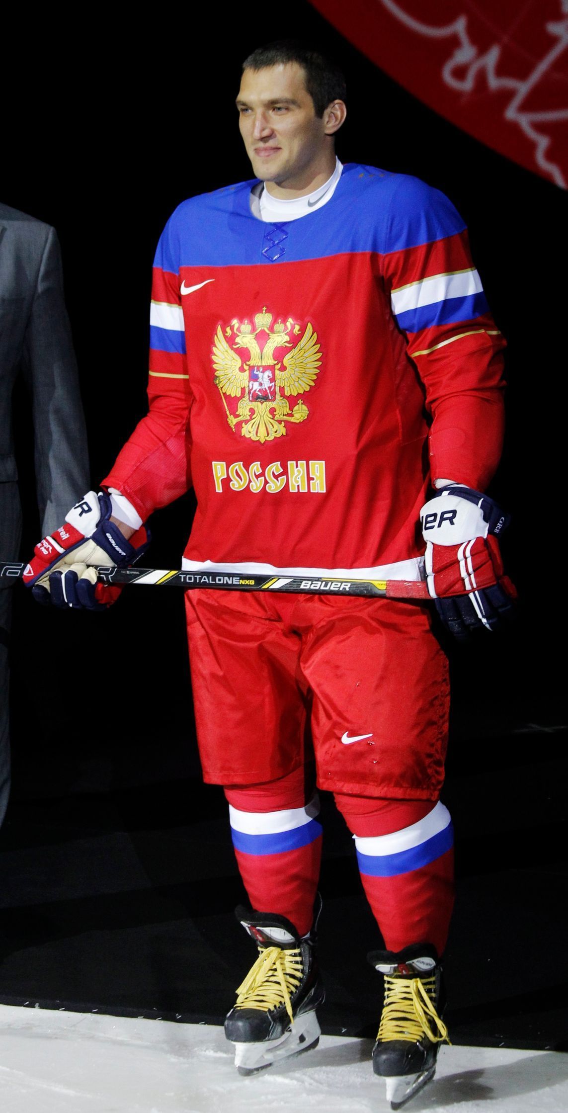 Alexandr Ovečkin v dresu pro olympiádu v Soči