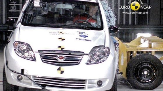 Nárazový test vozu Landwind CV9 v EuroNCAP