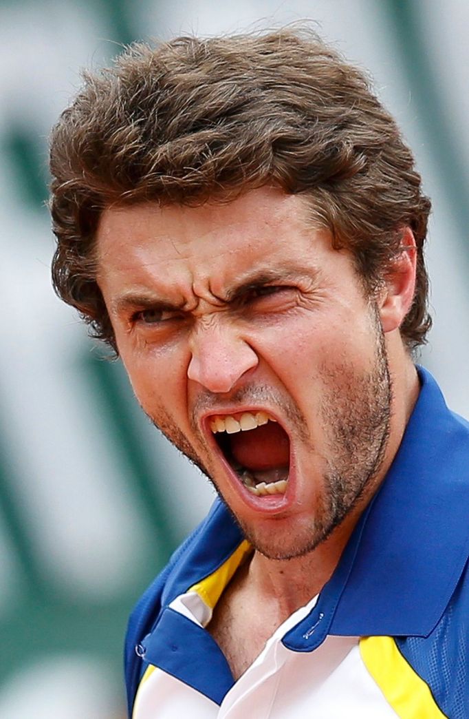 Francouzský tenista Gilles Simon na French Open 2013