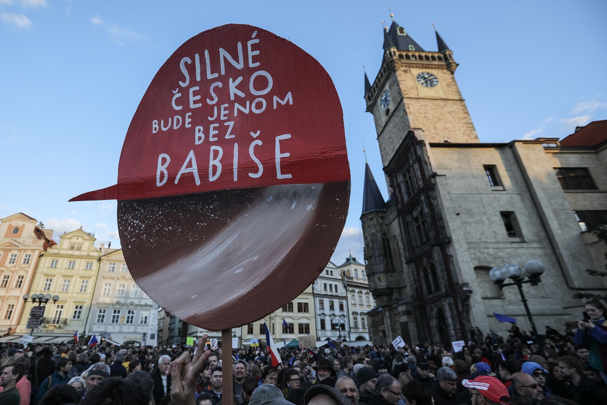 Třetí demonstrace proti Benešové a Babišovi a za spravedlivou justici, Staroměstské náměstí, Praha