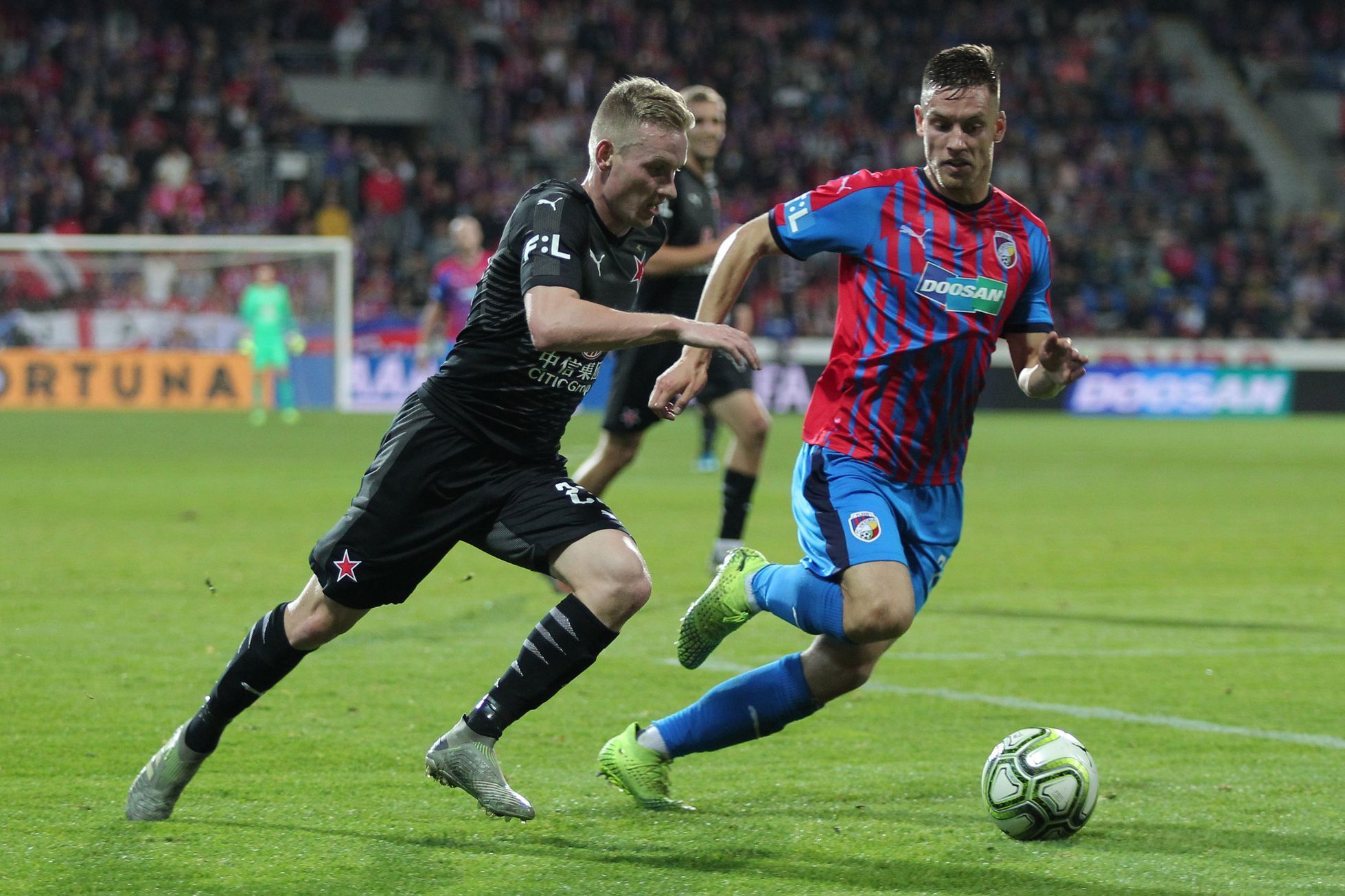 Petr Ševčík v utkání 14. kola F:L Plzeň - Slavia