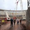 Stavba stadionu v Brasílii, pro přípravu MS 2014