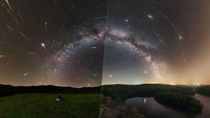 NASA vybrala jako fotografii dne snímek od Čecha a Slováka, zachycuje Perseidy; Zdroj foto: NASA / Tomas Slovinsky (Slovakia) & Petr Horalek (Czech Republic; Institute of Physics in Opava)