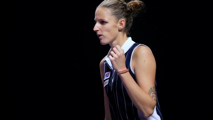 Karolína Plíšková při utkání s Biankou Andreescuovou