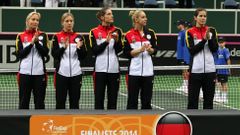 Finále Fed Cupu: Německý tým: Rittnerová, Kerberová, Petkovicová, Lisická, Görgesová