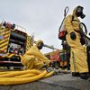 Nácvik opatření v případě úniku radiace v Záporoží 2