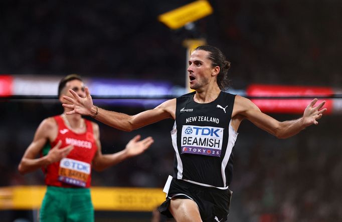 Novozélanďan Geordie Beamish na MS 2025 v atletice