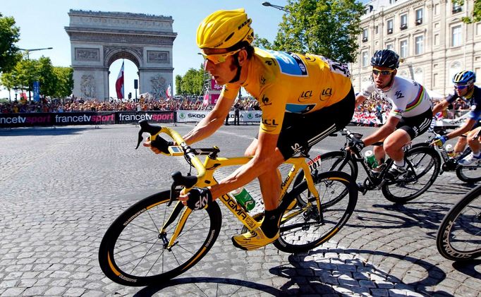 Bradley Wiggins na Tour de France 2012.