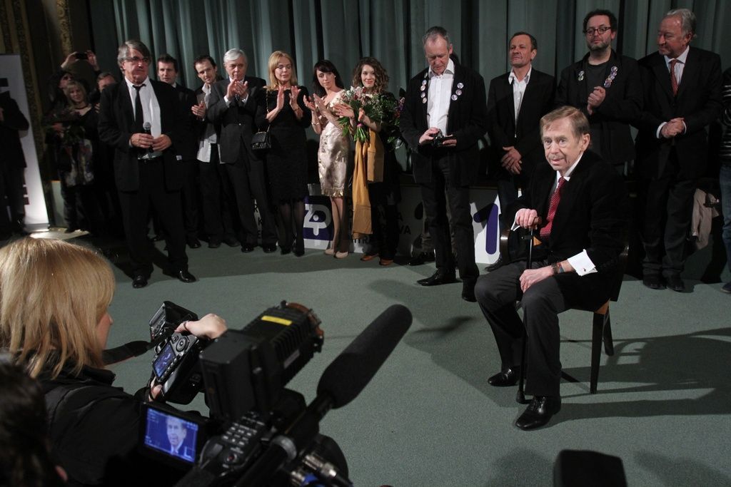 Premiéra Odcházení v kině Lucerna - Václav Havel