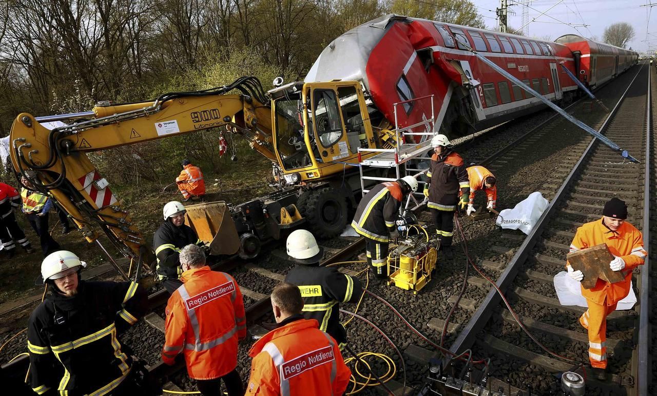 Vlakové neštěstí v Německu