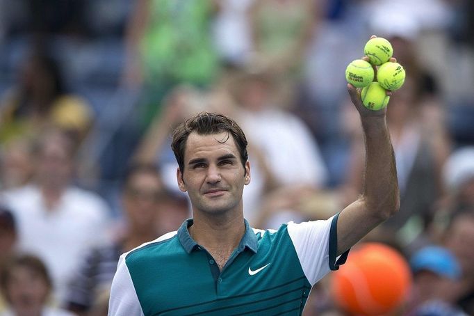 Druhý den US Open 2015 (Roger Federer)