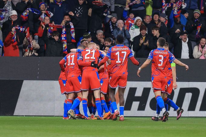 Radost Plzně v zápase EL Viktora Plzeň - Lazio