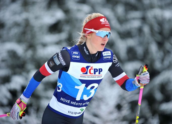 SP v běhu na lyžích NMnM (2020), stíhačka žen: Kateřina Janatová.