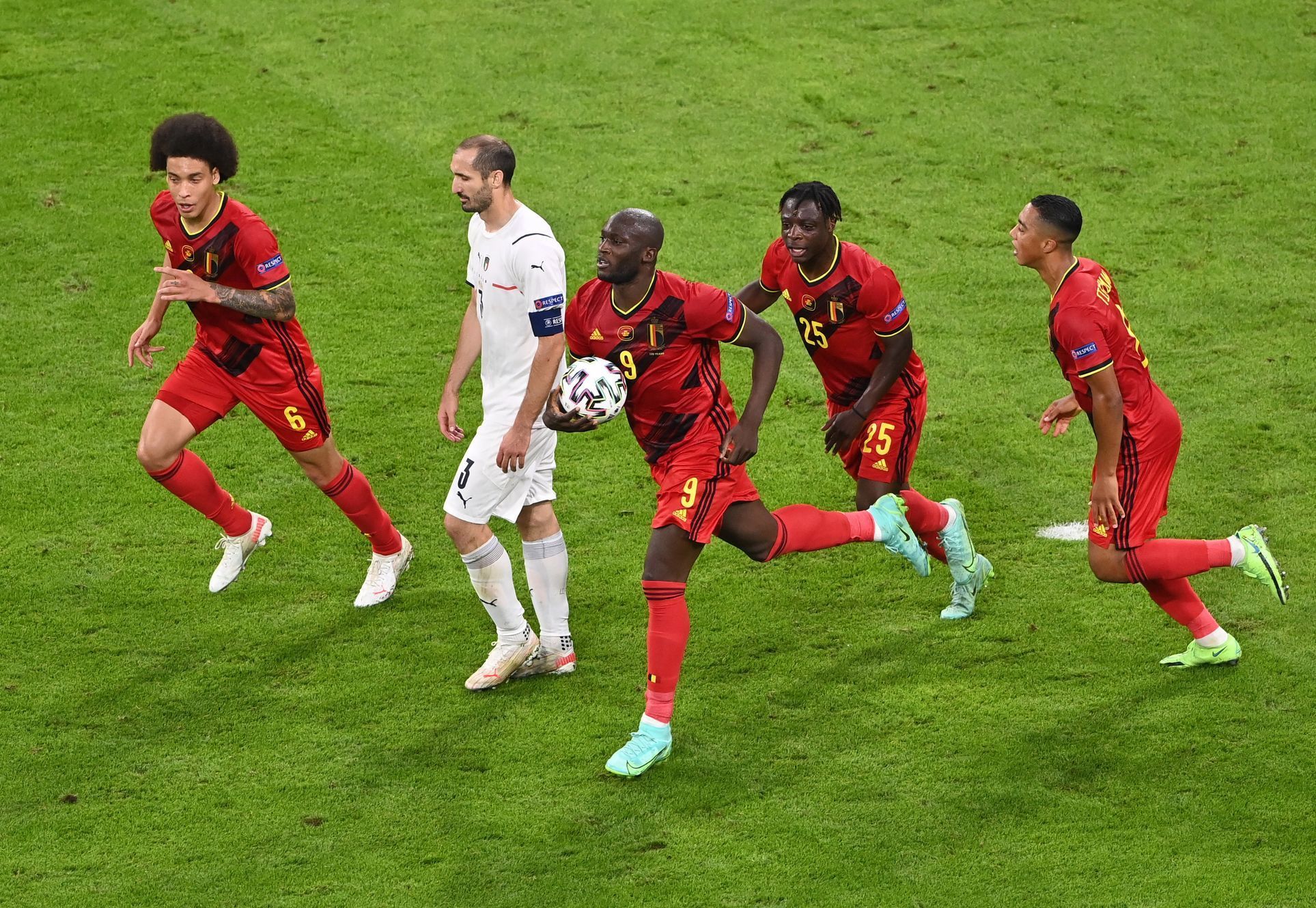 Belgie - Itálie, čtvrtfinále Euro 2020