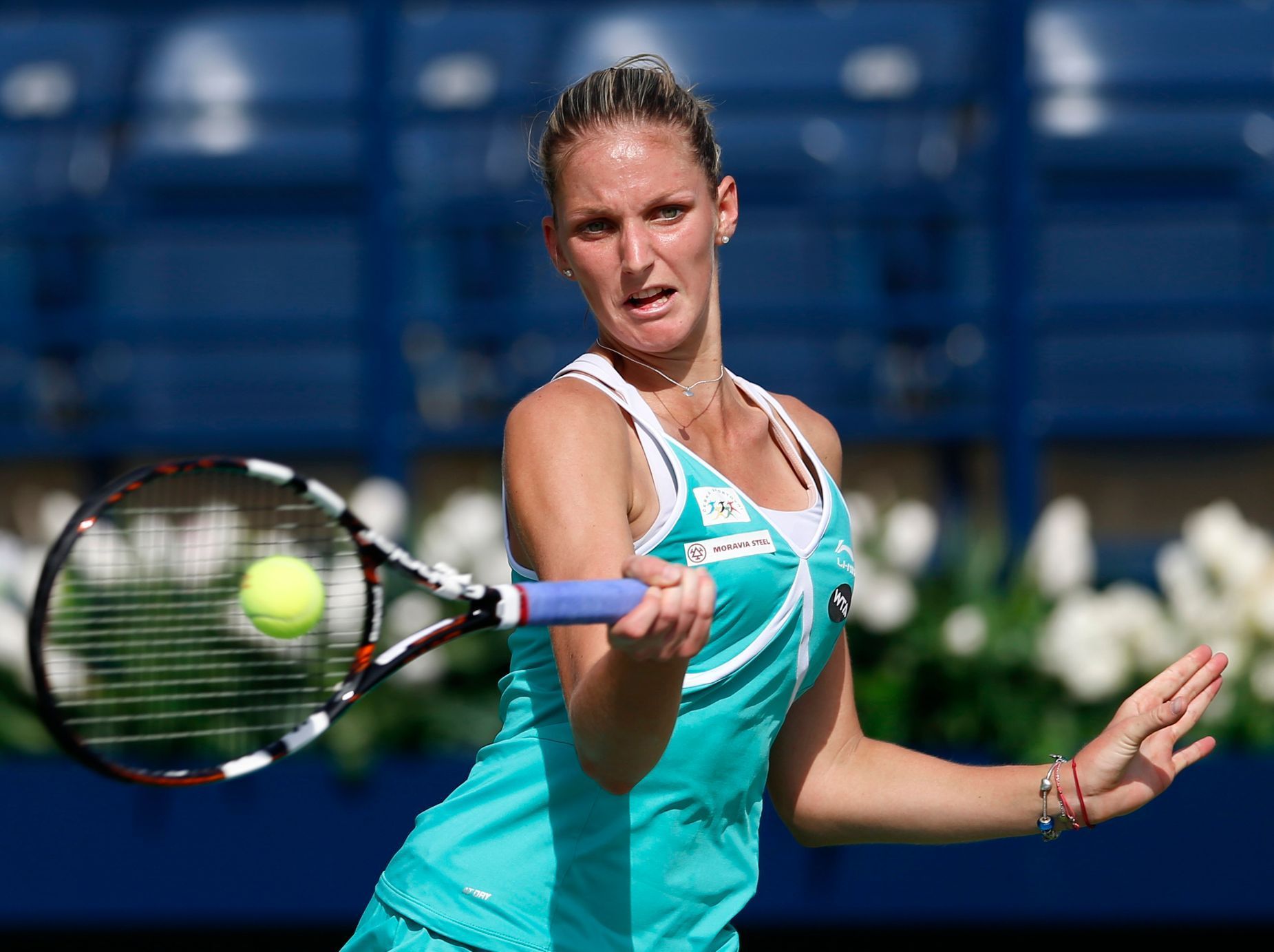 Karolína Plíšková na turnaji v Dubaji 2015