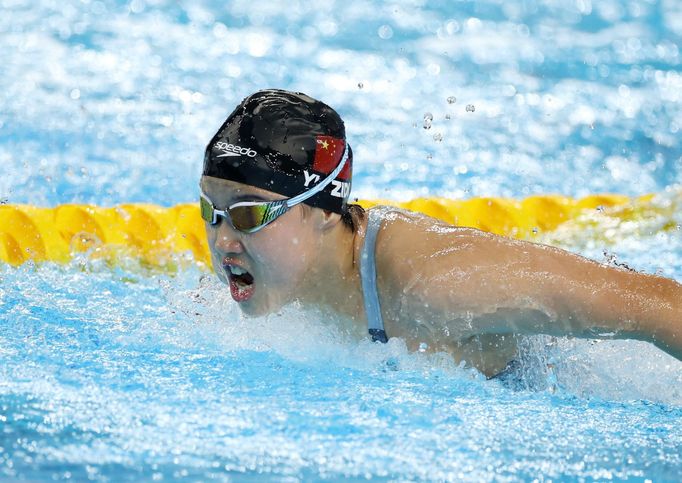 Čínská plavkyně Jü C'-ti na MS 2025 v Singapuru