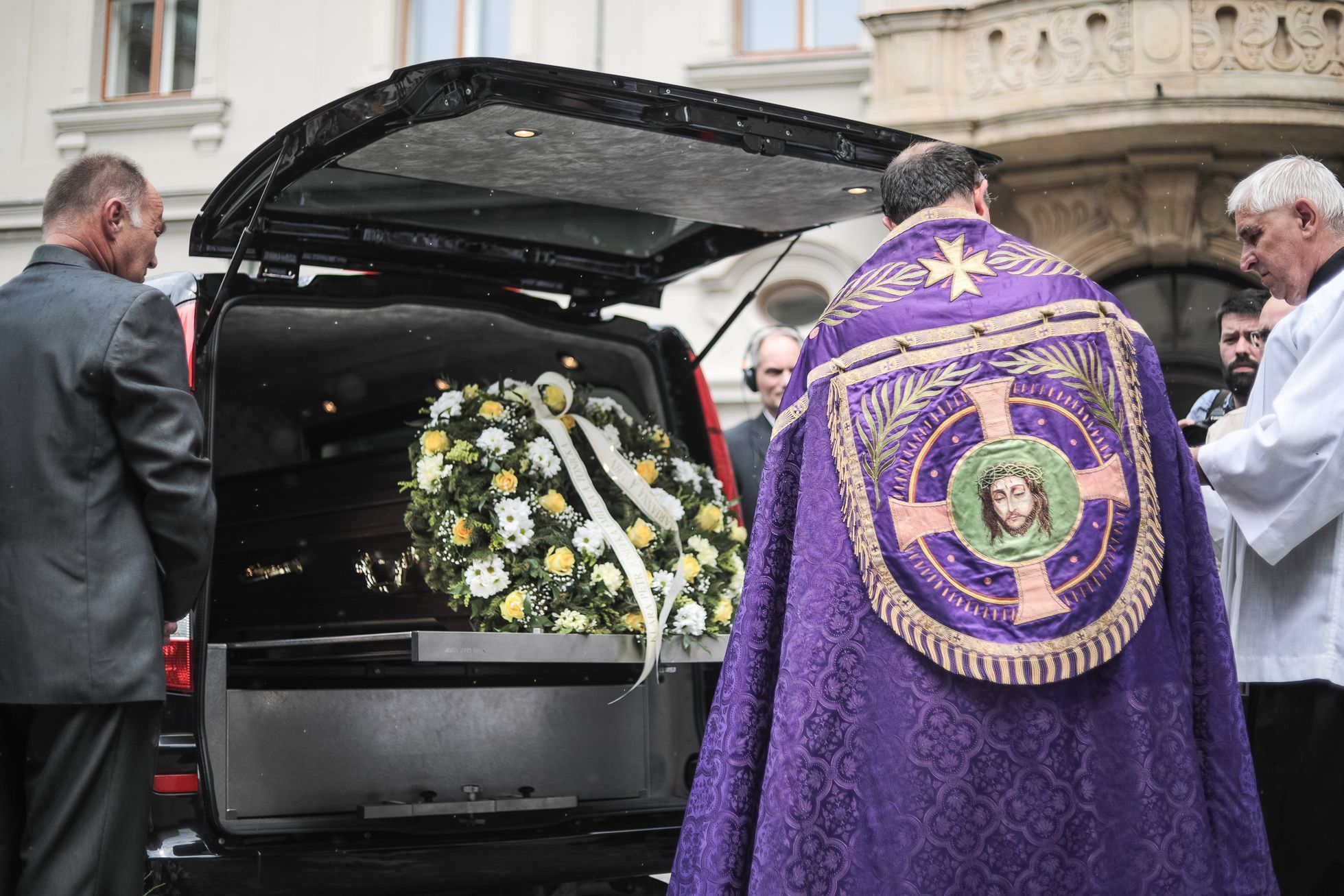 Pohřeb spisovatel Jiří Stránský