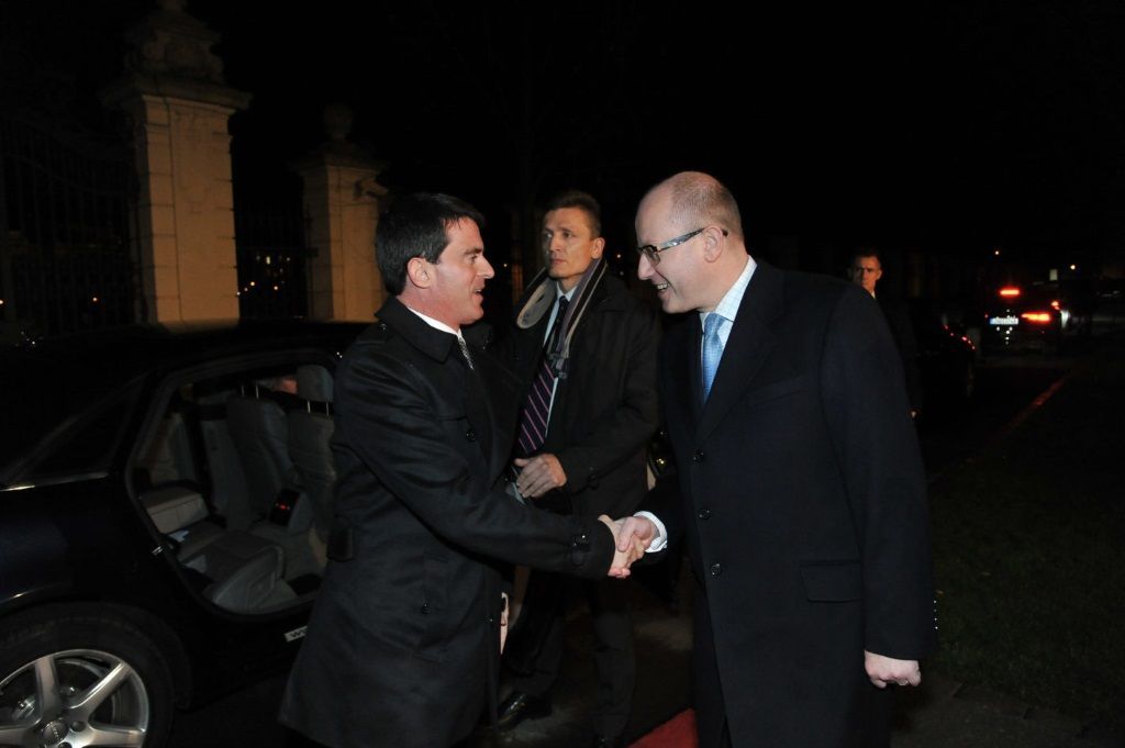 Manuel Valls a Bohuslav Sobotka